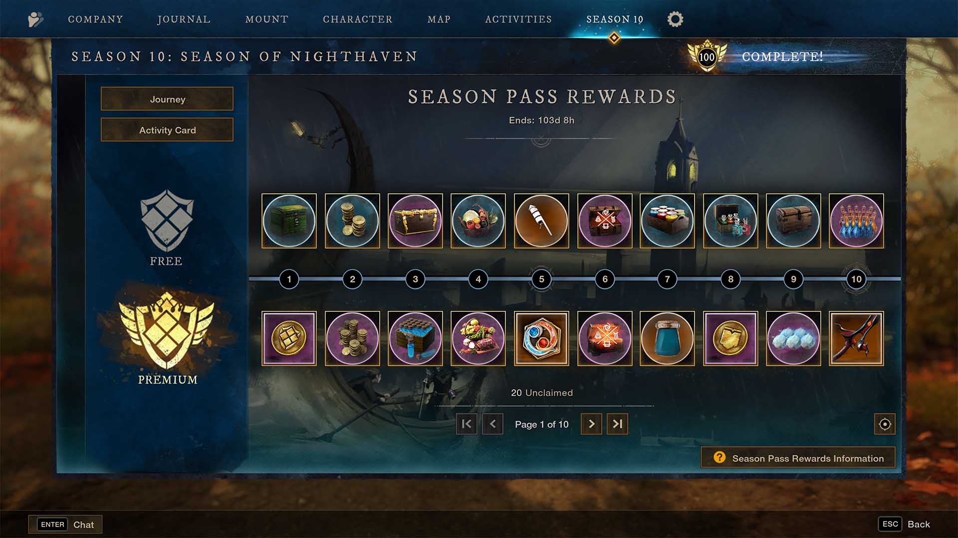 new world season 10 season pass rewards 10